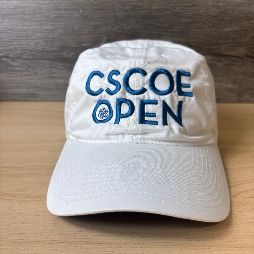 CSCOE Open‎ Hat Cap Strap Back White Nike Dri Fit Adjustable